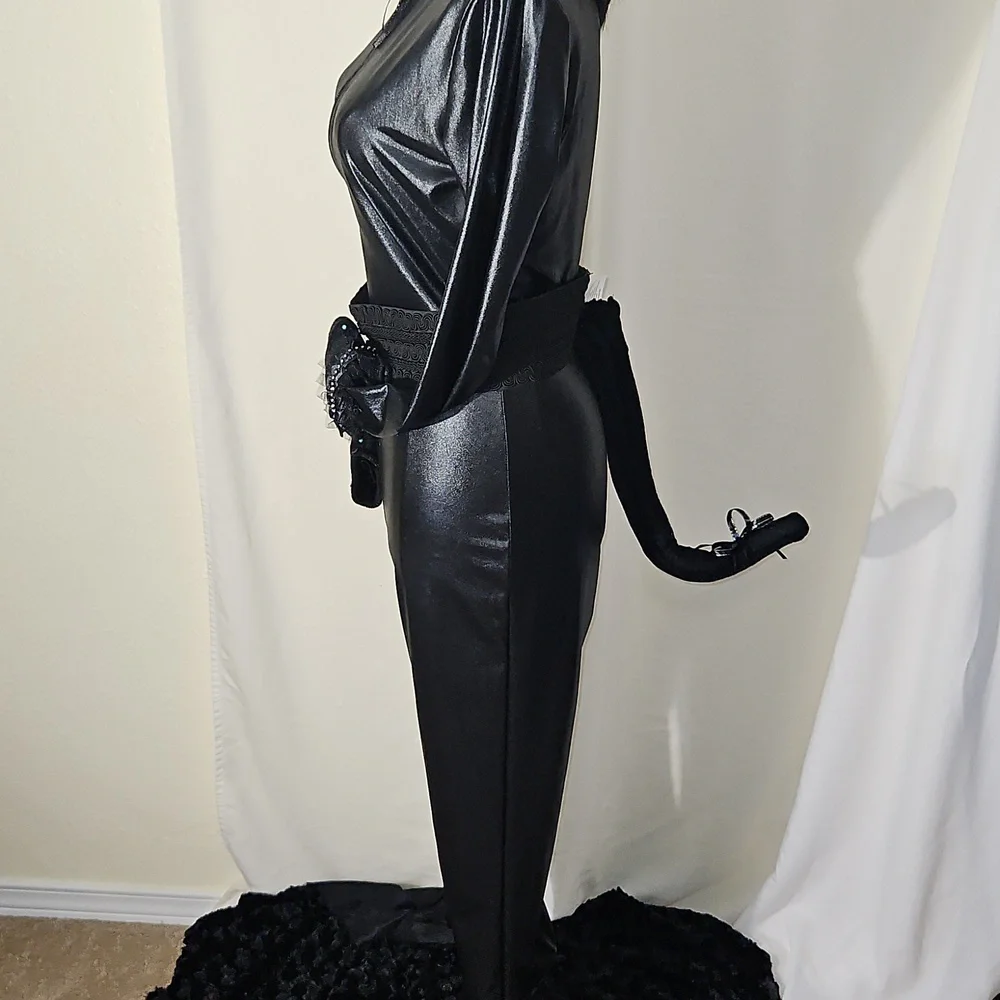 Halloween Costume Sexy Black Alley Cat Cosplay Costume Size M/L - Picture 5 of 14